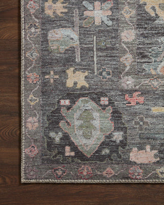 Loloi II Elysium ELY-03 Charcoal/Multi Area Rug Corner Image