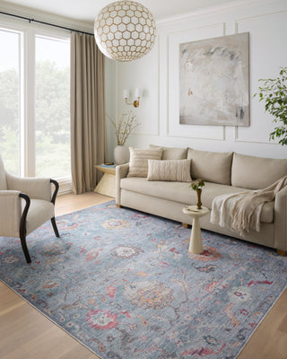 Loloi II Elysium ELY-04 Denim/Multi Area Rug Lifestyle Image Feature