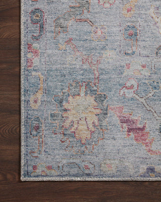 Loloi II Elysium ELY-04 Denim/Multi Area Rug Corner Image