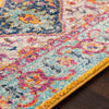 Surya Elaziz ELZ-2301 Bright Pink Saffron Aqua Dark Blue Medium Gray White Area Rug Texture Image