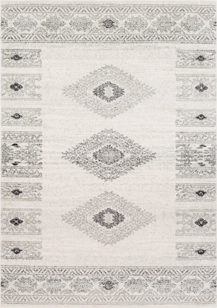 Surya Elaziz ELZ-2305 Medium Gray Light White Black Area Rug main image