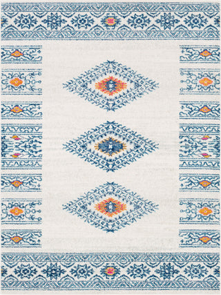 Surya Elaziz ELZ-2306 Aqua Dark Blue White Medium Gray Saffron Bright Pink Area Rug main image