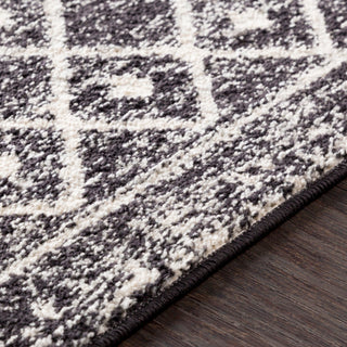 Surya Elaziz ELZ-2307 Medium Gray Black White Area Rug Texture Image