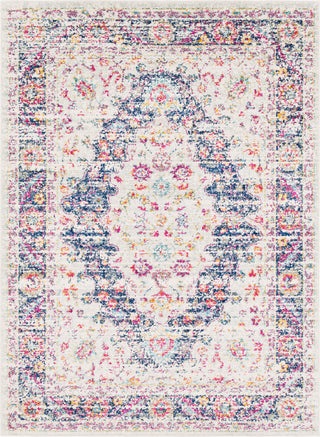 Surya Elaziz ELZ-2312 Bright Pink Dark Blue White Medium Gray Saffron Aqua Area Rug main image