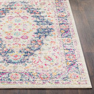 Surya Elaziz ELZ-2312 Bright Pink Dark Blue White Medium Gray Saffron Aqua Area Rug Detail Image