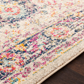 Surya Elaziz ELZ-2312 Bright Pink Dark Blue White Medium Gray Saffron Aqua Area Rug Texture Image