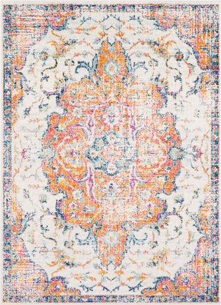 Surya Elaziz ELZ-2314 Saffron Dark Blue Bright Pink White Medium Gray Aqua Area Rug main image