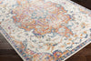 Surya Elaziz ELZ-2314 Saffron Dark Blue Bright Pink White Medium Gray Aqua Area Rug Corner Image