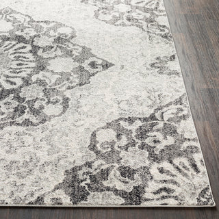 Surya Elaziz ELZ-2316 Medium Gray Light Black White Area Rug Detail Image