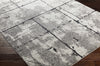 Surya Elaziz ELZ-2325 Medium Gray Light Black White Area Rug Corner Image