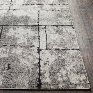 Surya Elaziz ELZ-2325 Medium Gray Light Black White Area Rug Detail Image