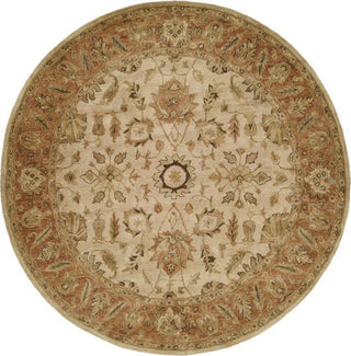 Kalaty Empire EM-282 Ivory/Peach Area Rug Round