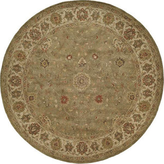 Kalaty Empire EM-287 Green/Ivory Area Rug Round