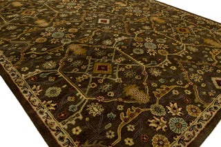 Kalaty Empire EM-295 Chocolate Area Rug Round Feature