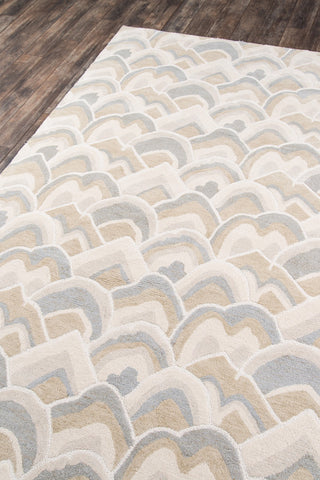 Momeni Embrace Adventure EMB-1 Taupe Area Rug by MADCAP Corner Image Feature