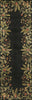 KAS Emerald 9001 Black Tropical Border Hand Tufted Area Rug 
