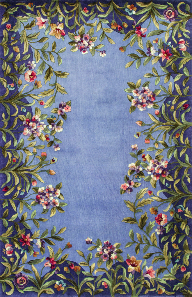 KAS Emerald 9006 Lavender Garden Hand Tufted Area Rug