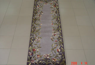 KAS Emerald 9006 Lavender Garden Area Rug Runner Image Feature
