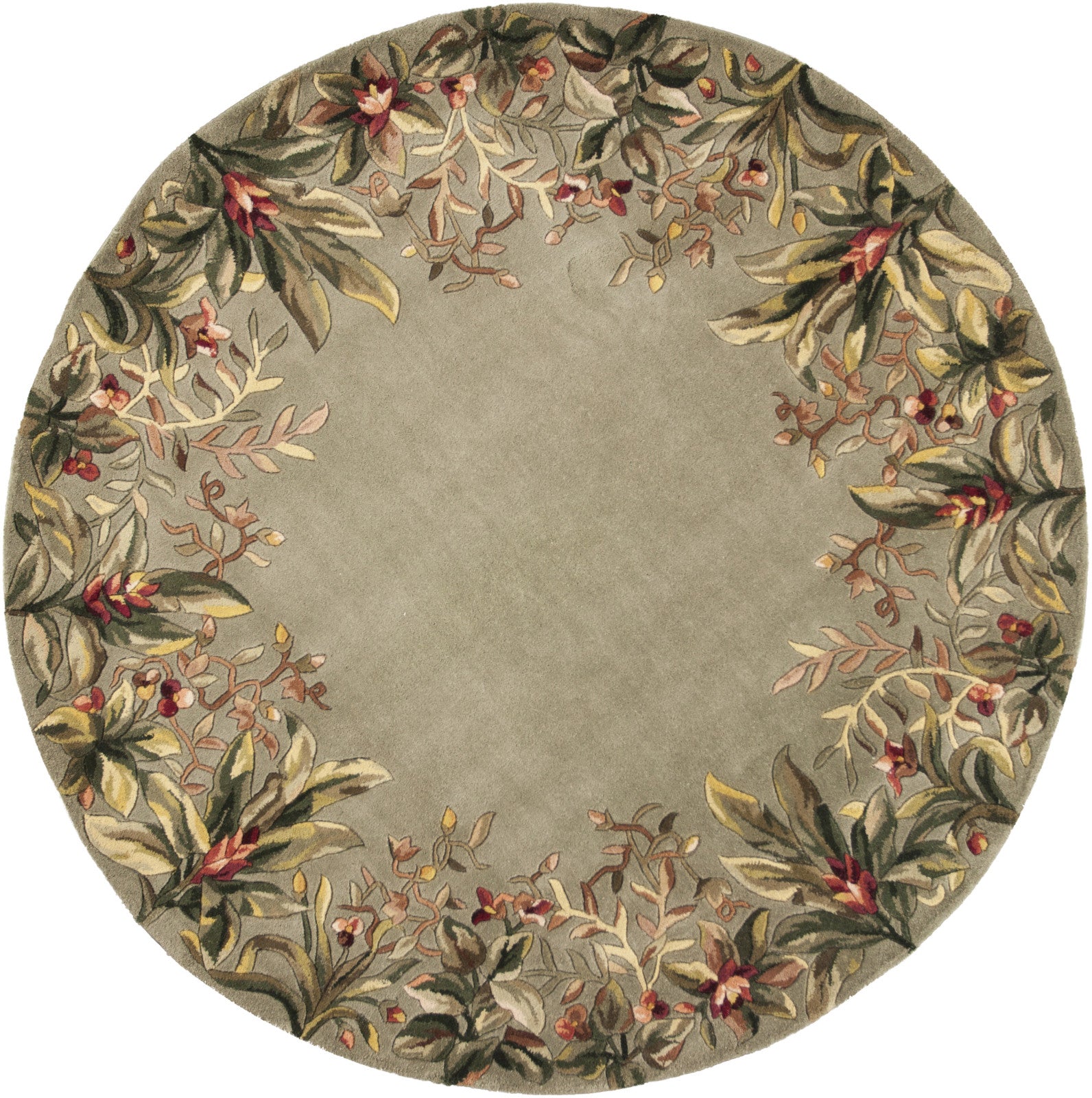 Athena Garden Butterfly Floral Wool Area Rugs