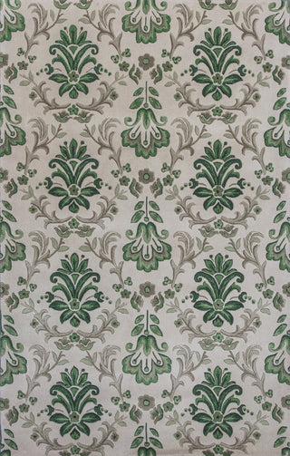 KAS Emerald 9038 Ivory/Green Damask Area Rug main image