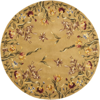 KAS Emerald 9080 Gold Tulip Garden Hand Tufted Area Rug 