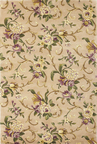 KAS Emerald 9201 Beige Sofia Scroll Area Rug main image
