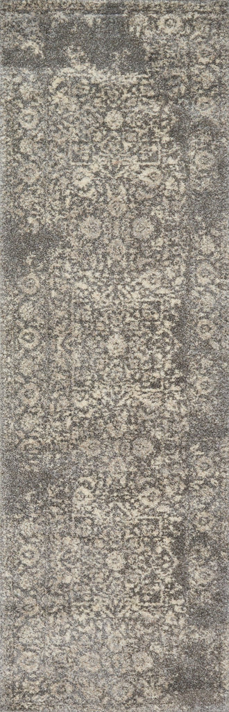 Loloi Emory EB-01 Charcoal / Ivory Area Rug 2'5''x7'7'' Runner