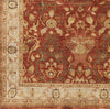 Surya Empress EMS-7002 Dark Red Hand Knotted Area Rug Sample Swatch