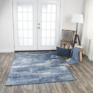 Rizzy Encore EN7262 Blue Area Rug Corner Image