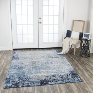 Rizzy Encore EN7271 Blue Area Rug Corner Image