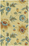 LR Resources Enchant 02010 Yellow Area Rug