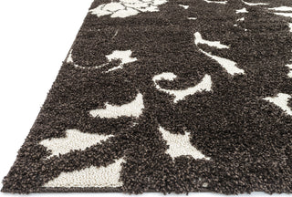 Loloi Enchant EN-01 Expresso / Ivory Area Rug Corner Shot Feature