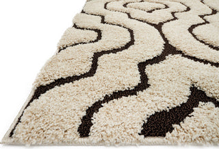 Loloi Enchant EN-22 Ivory/Dark Brown Area Rug Corner Image Feature