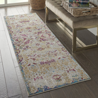 Entice ENE01 Light Grey/Multicolor Area Rug by Nourison