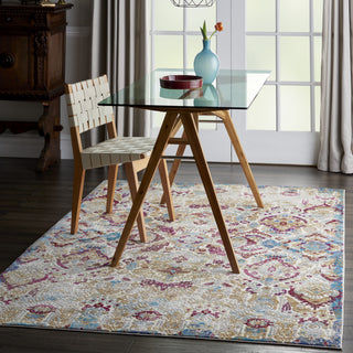 Entice ENE01 Light Grey/Multicolor Area Rug by Nourison