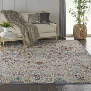 Entice ENE01 Light Grey/Multicolor Area Rug by Nourison