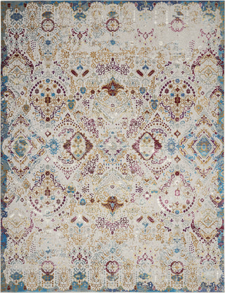 Entice ENE01 Light Grey/Multicolor Area Rug by Nourison