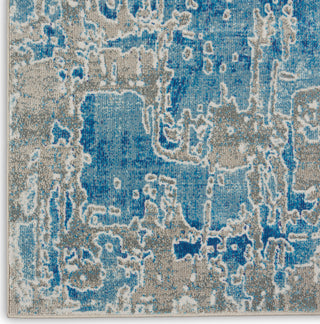 Entice ENE06 Grey/Blue Area Rug by Nourison