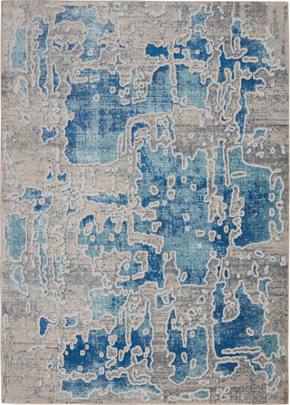 Entice ENE06 Grey/Blue Area Rug by Nourison