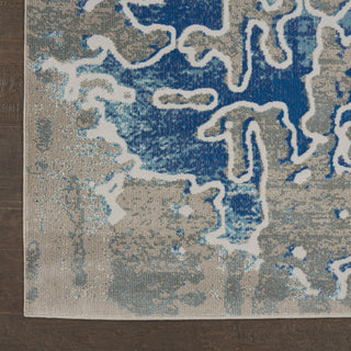 Entice ENE06 Grey/Blue Area Rug by Nourison