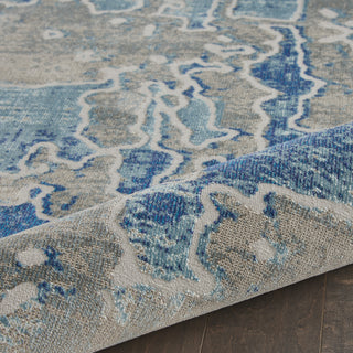 Entice ENE06 Grey/Blue Area Rug by Nourison