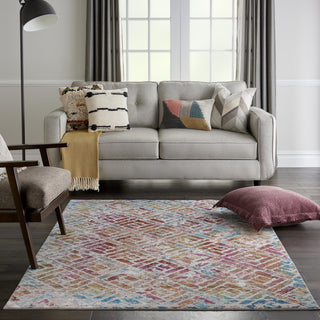 Entice ENE09 Grey/Multicolor Area Rug by Nourison