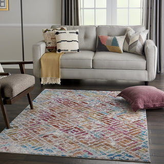 Entice ENE09 Grey/Multicolor Area Rug by Nourison