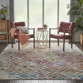 Entice ENE09 Grey/Multicolor Area Rug by Nourison