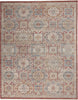 Nourison Enchanting Home ENH02 Blue/Brick Area Rug