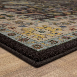 Karastan Pandora Enmity Charcoal Area Rug Corner 