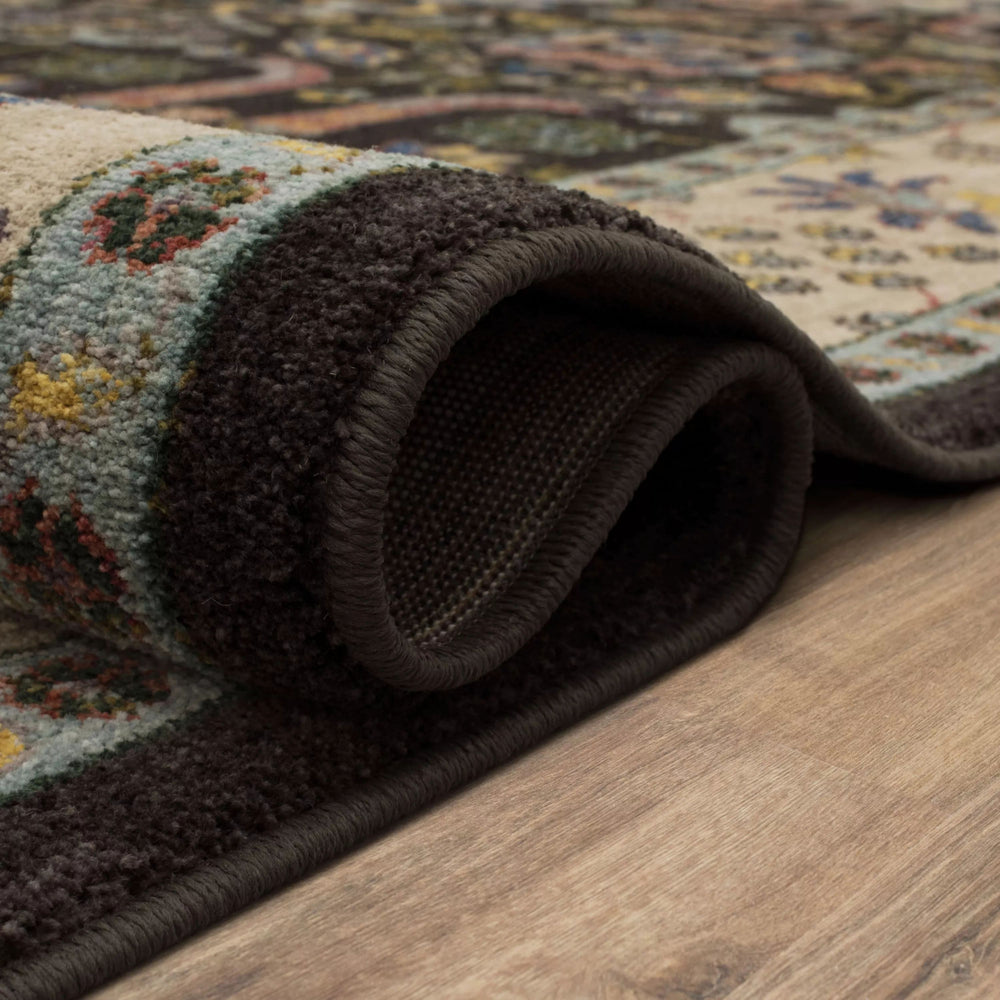 Karastan Pandora Enmity Charcoal Area Rug Detail Image Feature