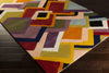 Surya Envelopes ENV-5000 Eggplant Hand Tufted Area Rug by Mike Farrell 5x8 Corner