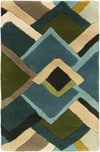 Surya Envelopes ENV-5001 Teal Area Rug by Mike Farrell 2' x 3'