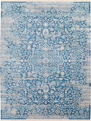 Surya Ephesians EPC-2300 Sky Blue Saffron Aqua Cream Beige Medium Gray Area Rug Main Image 8 X 10